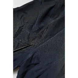 Black Silk Short Sleeves Men Casual Shirt