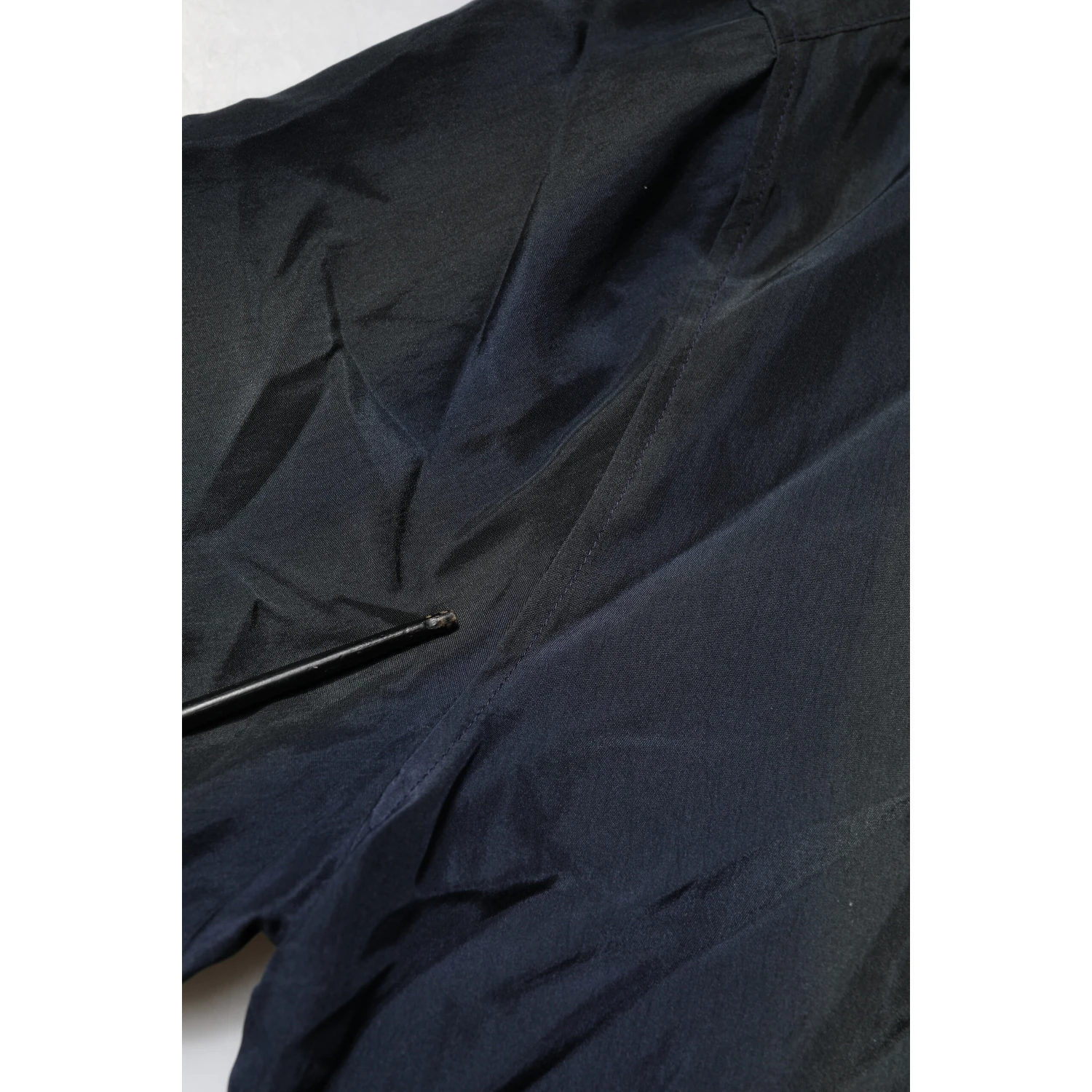 Black Silk Short Sleeves Men Casual Shirt