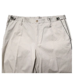 White Cotton Dress Slim Formal Pants
