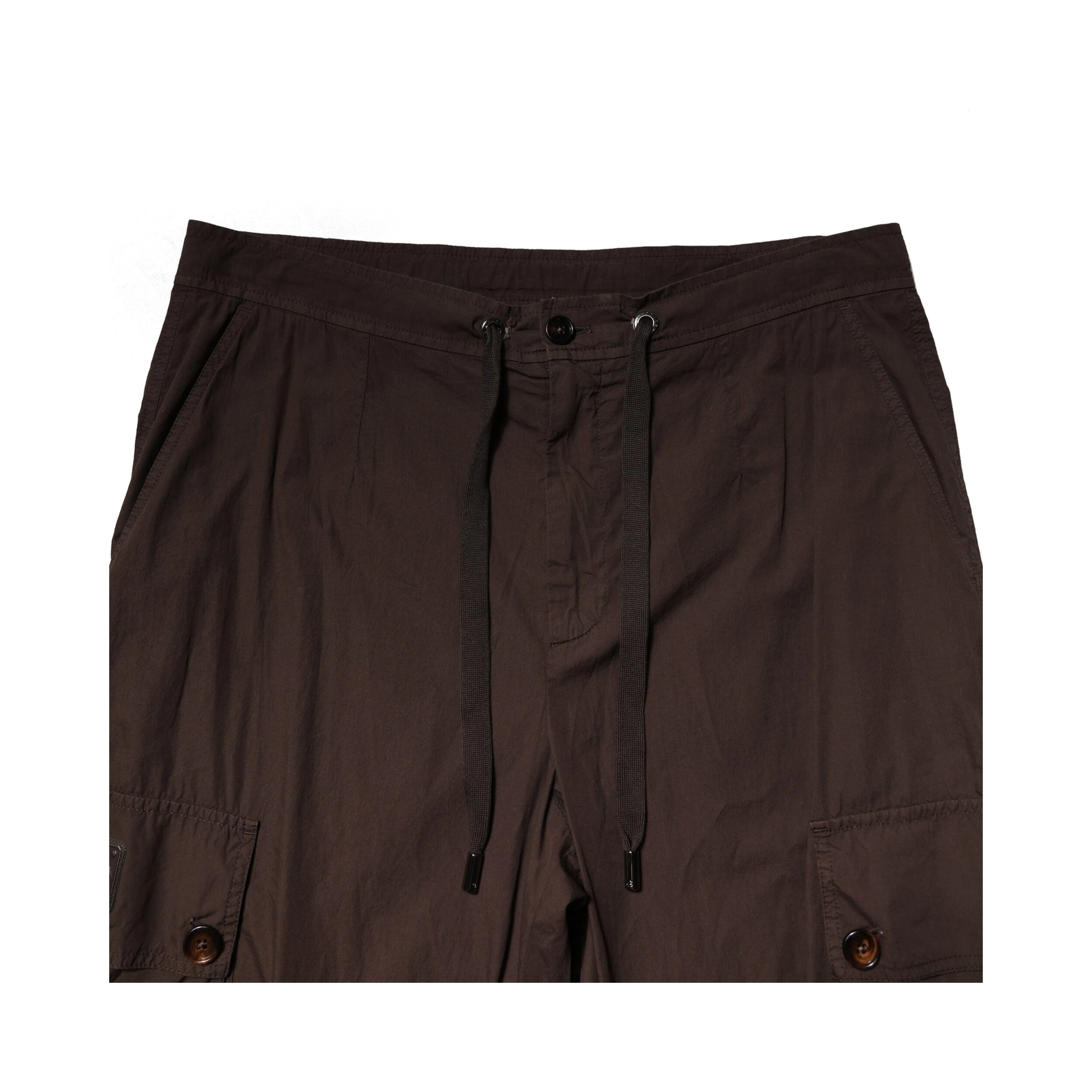 Brown Cotton Cargo Jogger Men Pants