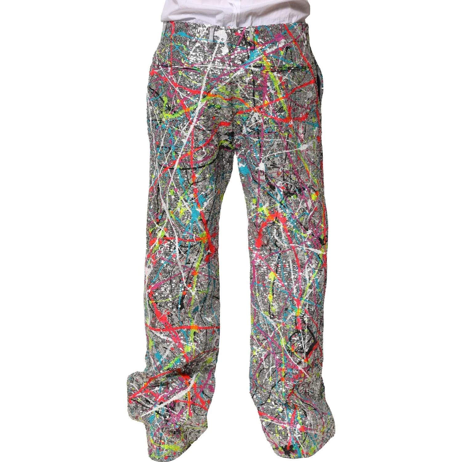 Multicolor Sequined Embellished Pants