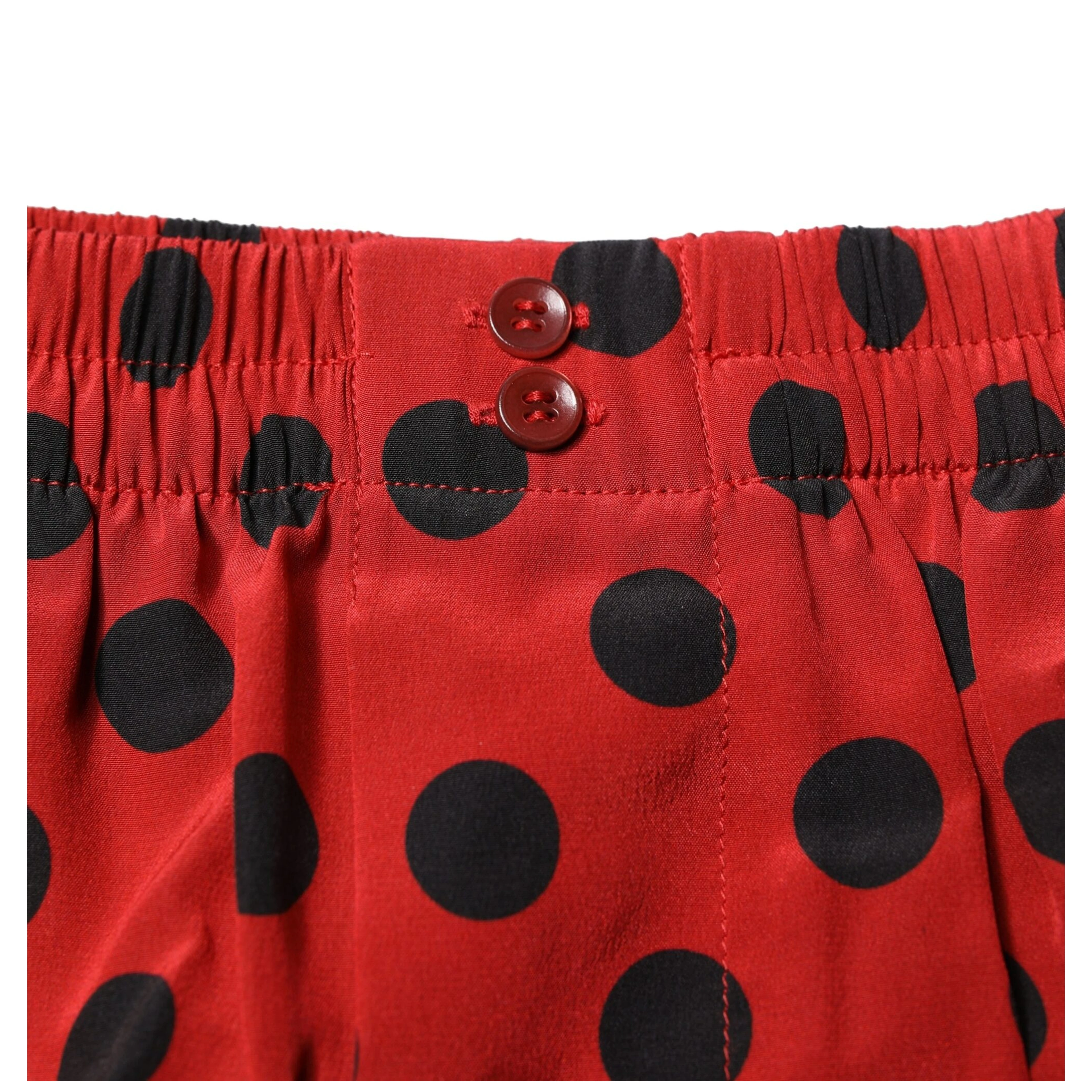 Red Silk Polka Dot Boxer Shorts Underwear
