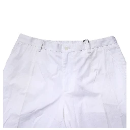 White Cotton Dress Slim Formal Pants