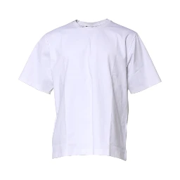 White Cotton Short Sleeves Crew Neck T-shirt