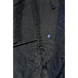 Black Silk Short Sleeves Men Casual Shirt