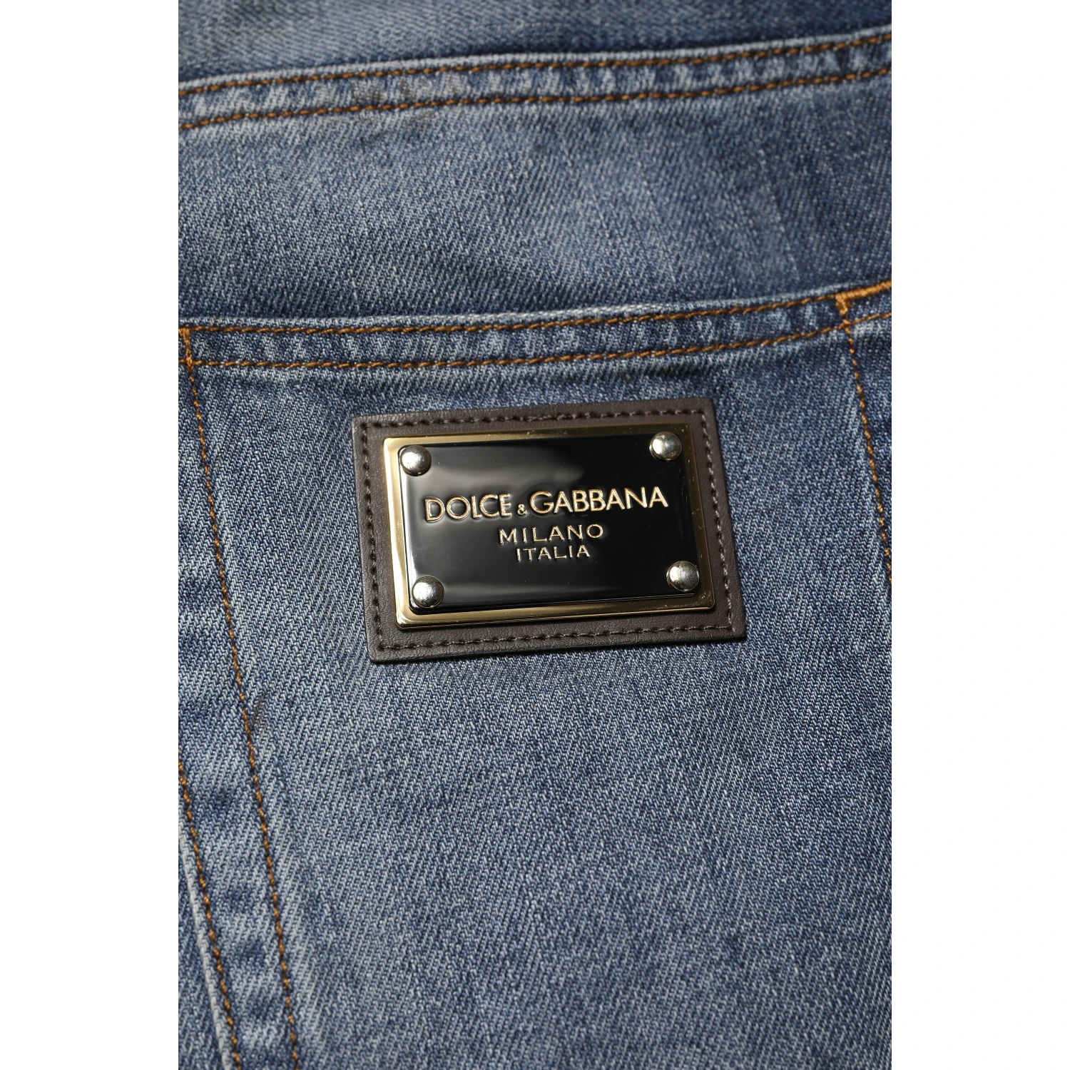 Blue Washed Tattered Cotton Men Jeans