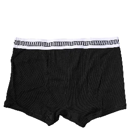 Black Cotton Stretch Regular Boxer Underwear