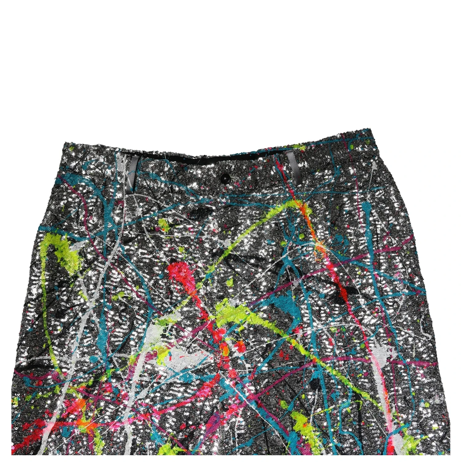 Multicolor Sequined Embellished Pants