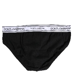 Black Cotton Stretch Regular Brief Underwear