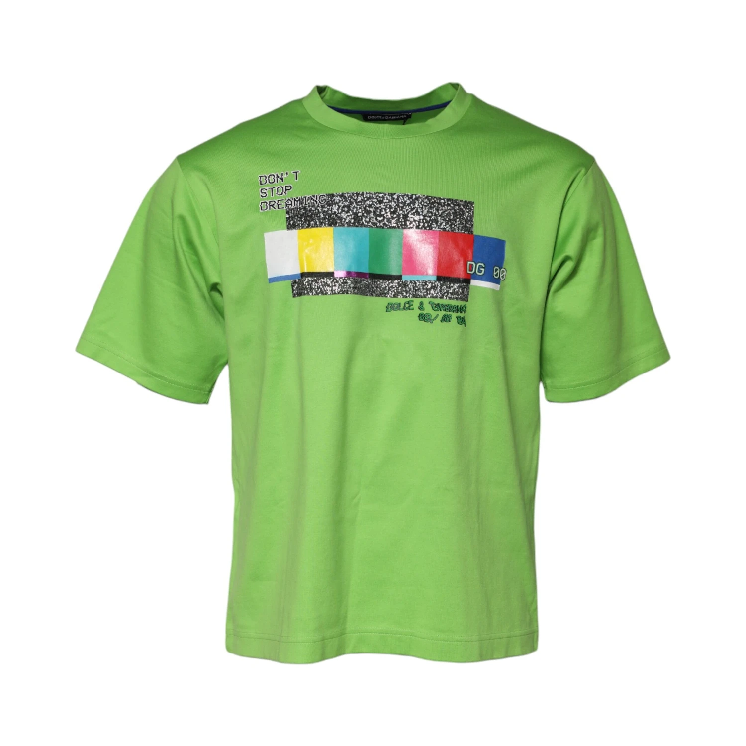 Green Graphic Printed Round Neck T-shirt