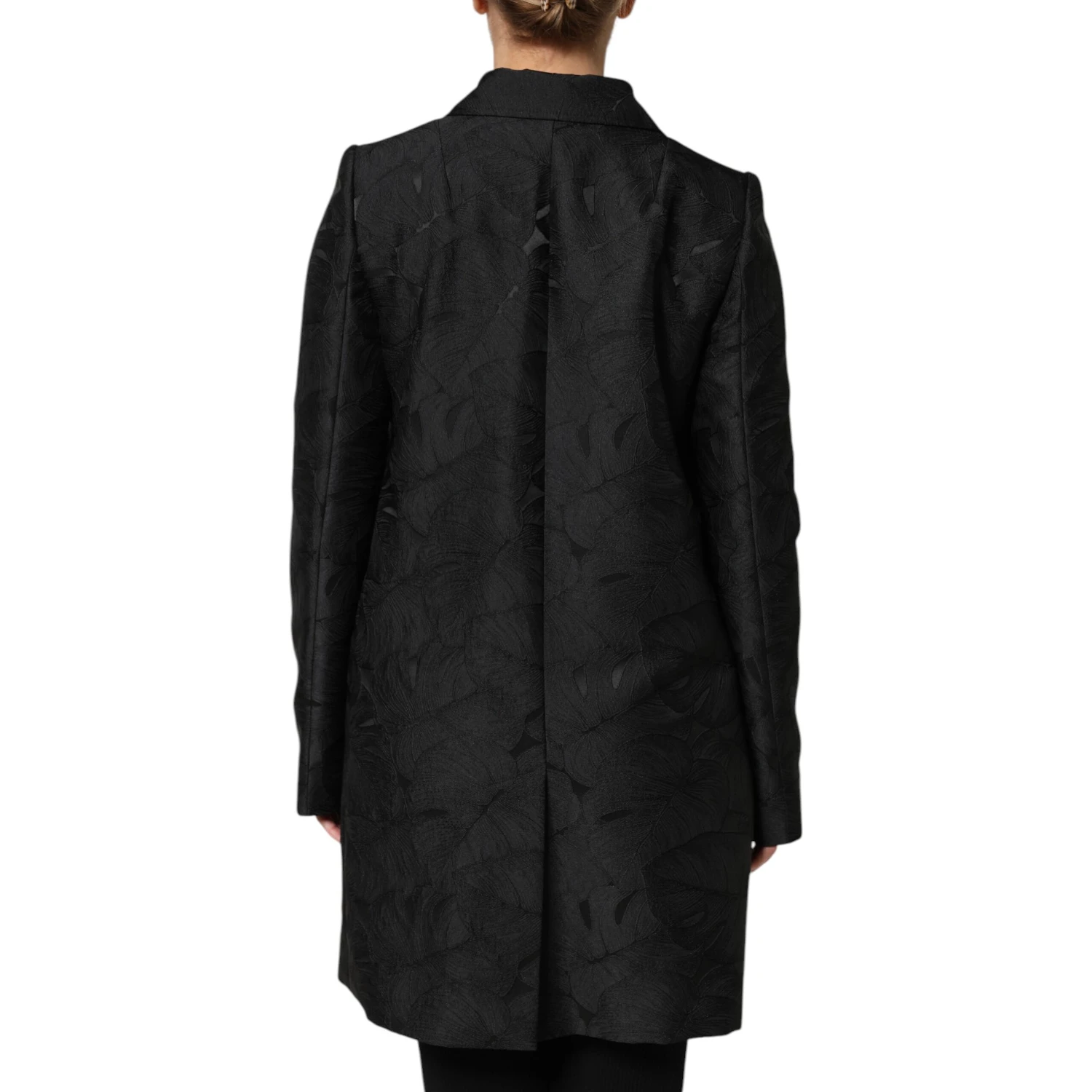 Black Single Breasted Trench Coat Jacket
