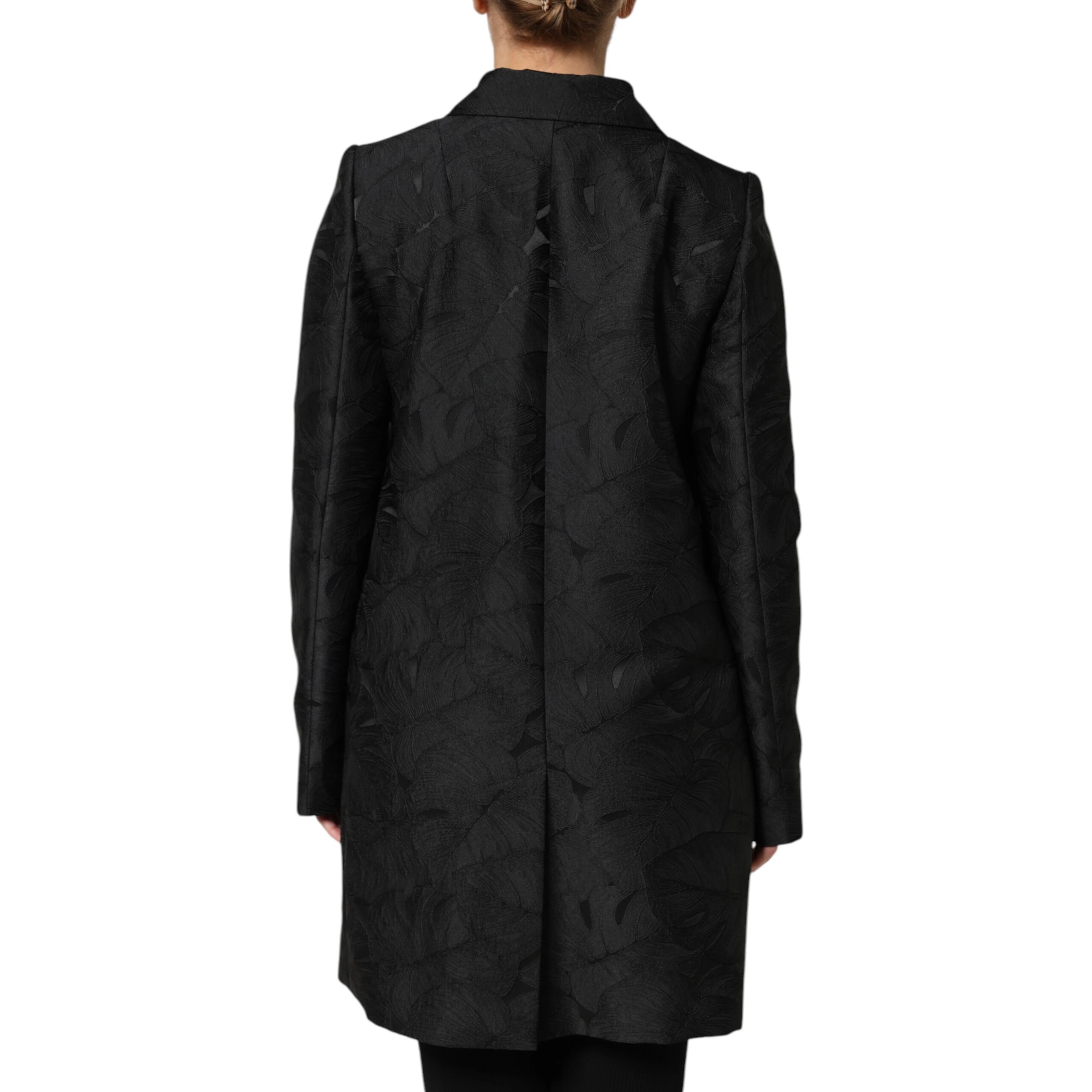 Black Single Breasted Trench Coat Jacket