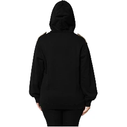 Black Logo Hooded Full Zip Sweatshirt Jacket