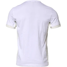 White Cotton Pocket Short Sleeves T-shirt