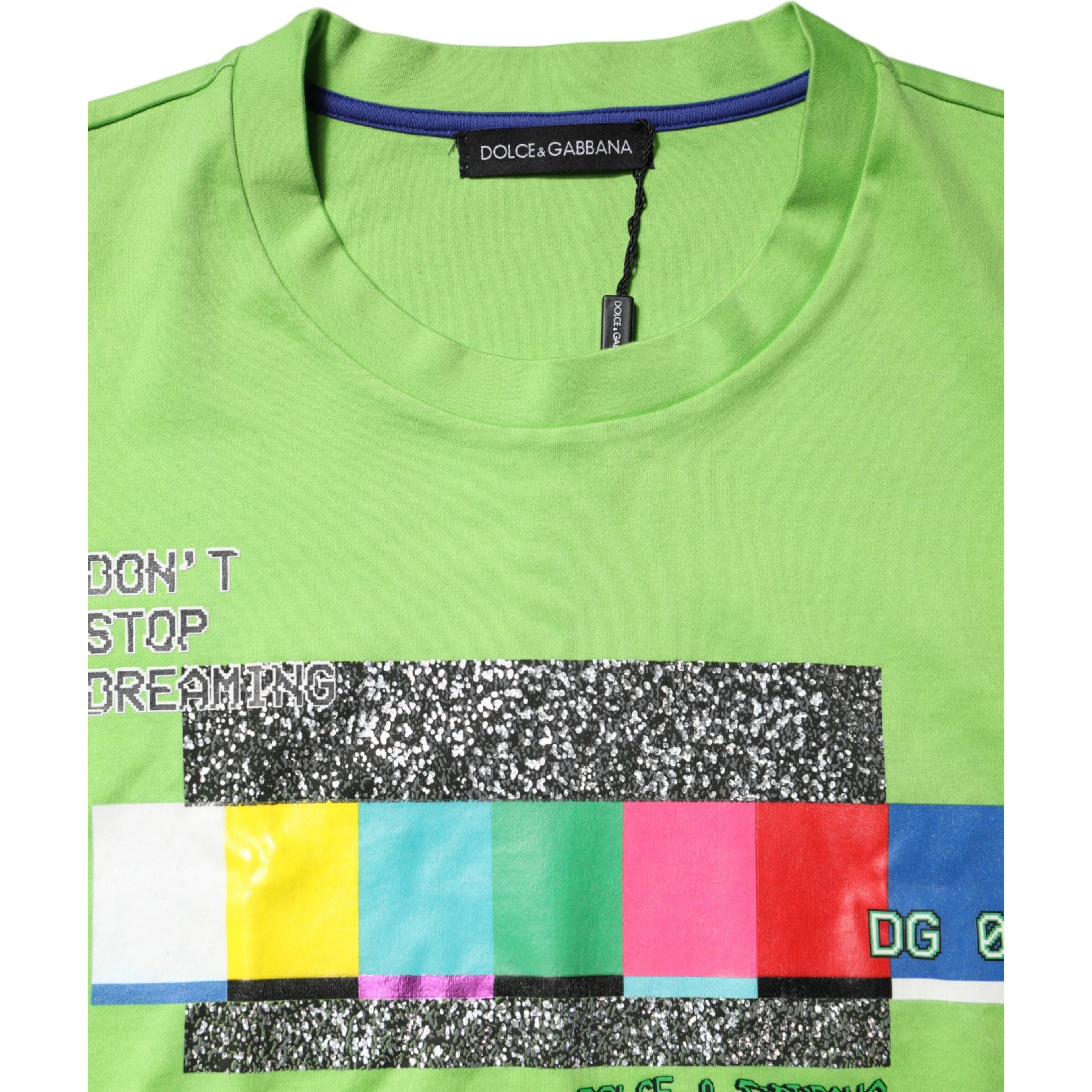 Green Graphic Printed Round Neck T-shirt