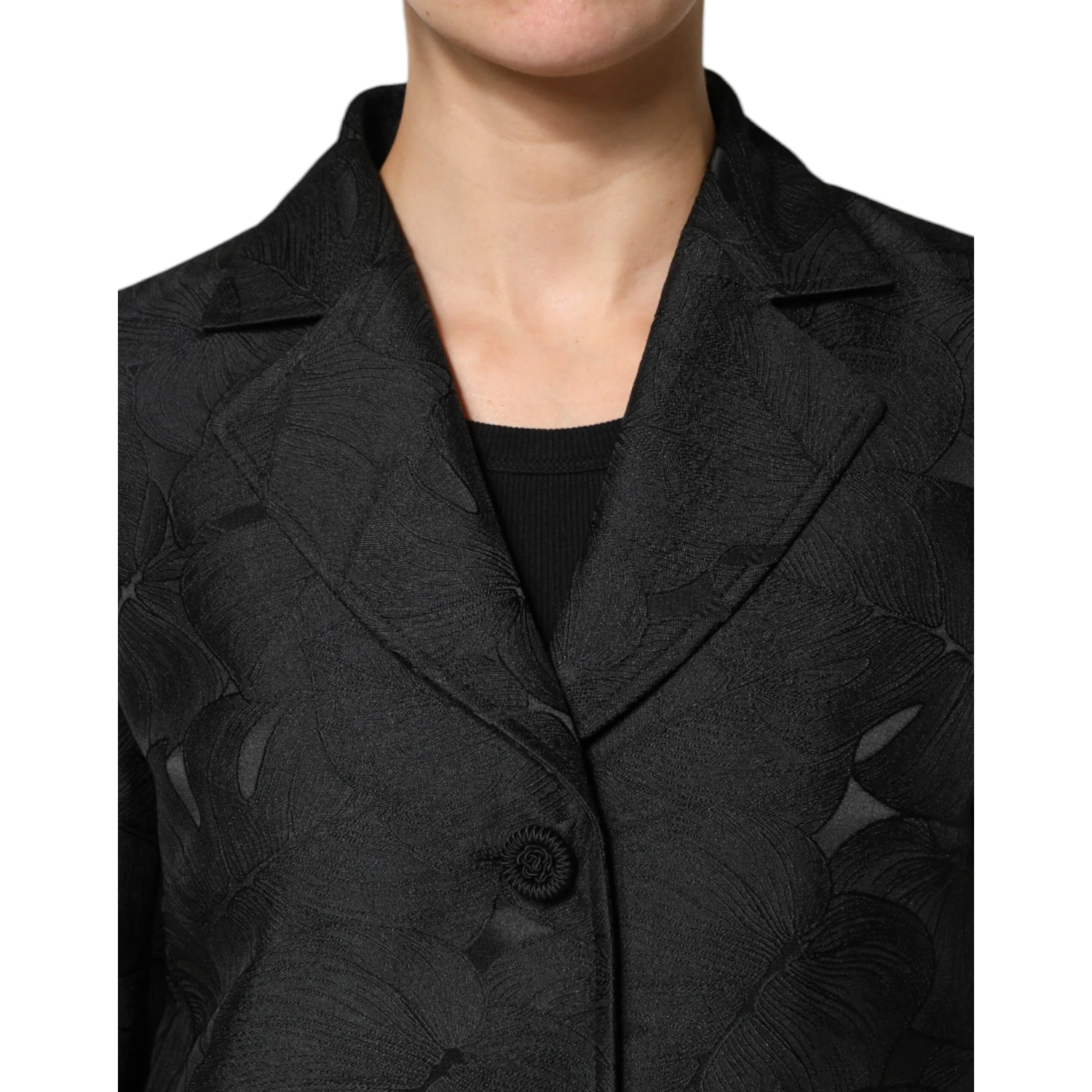 Black Single Breasted Trench Coat Jacket