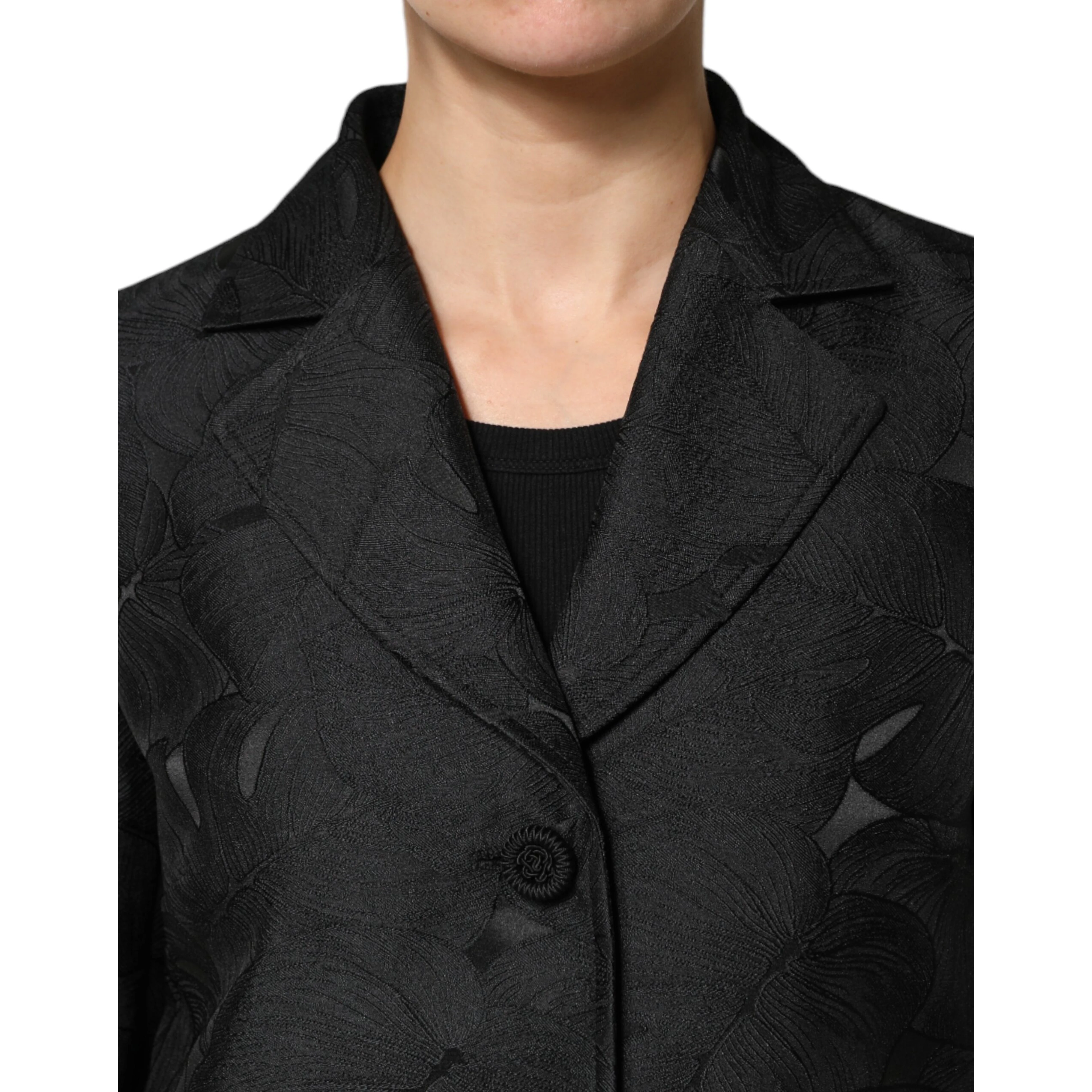 Black Single Breasted Trench Coat Jacket
