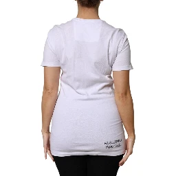 White Embellished CrewNeck Short Sleeve T-shirt