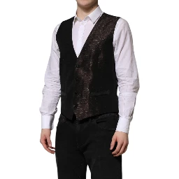 Dark Brown Dress Formal Men Waistcoat Vest