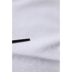 White Logo Embellish Short Sleeves T-shirt