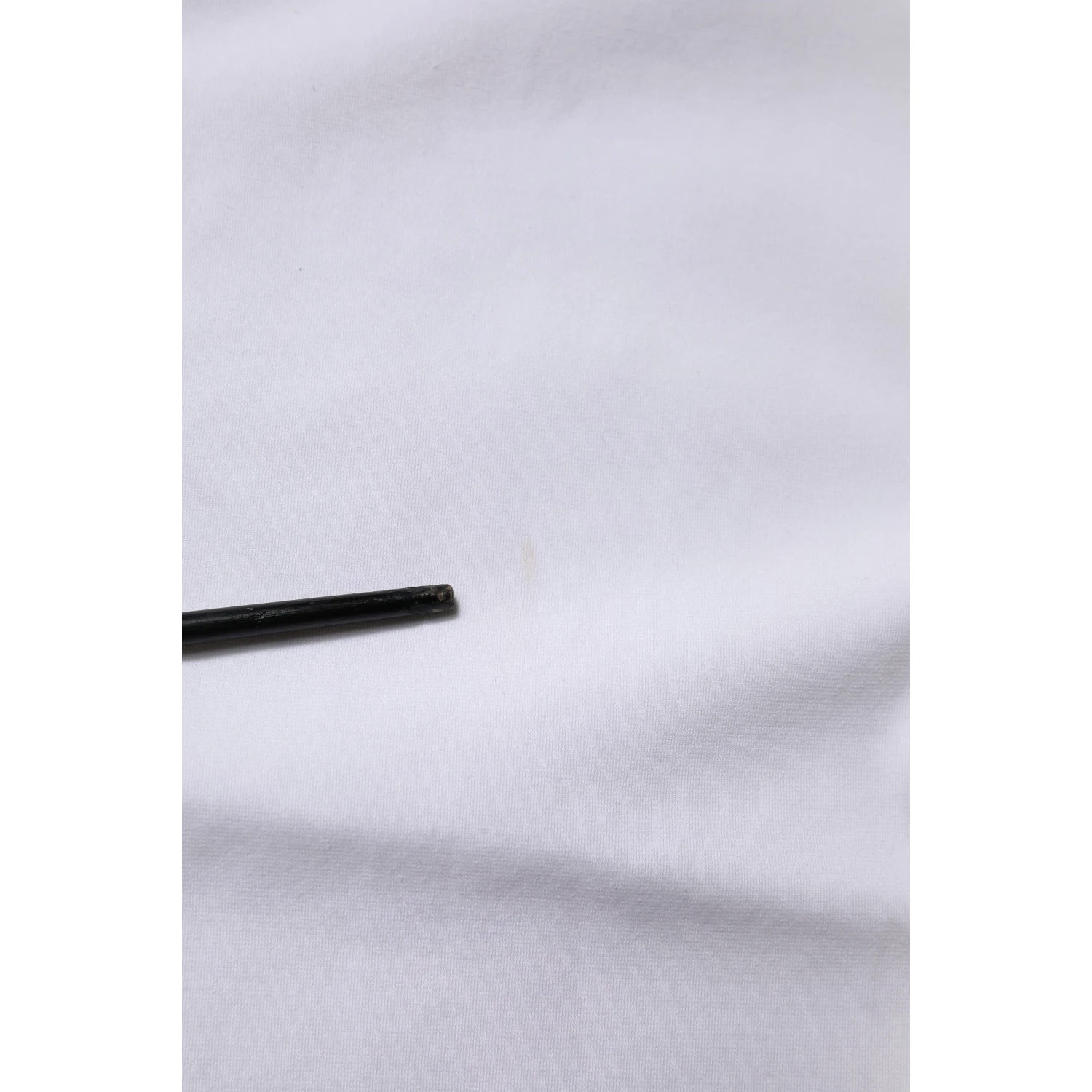 White Logo Embellish Short Sleeves T-shirt