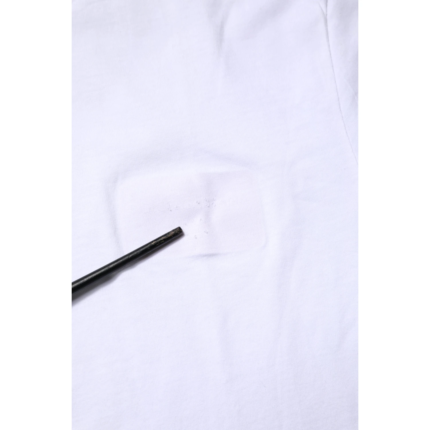 White Cotton Crew Neck Short Sleeves T-shirt