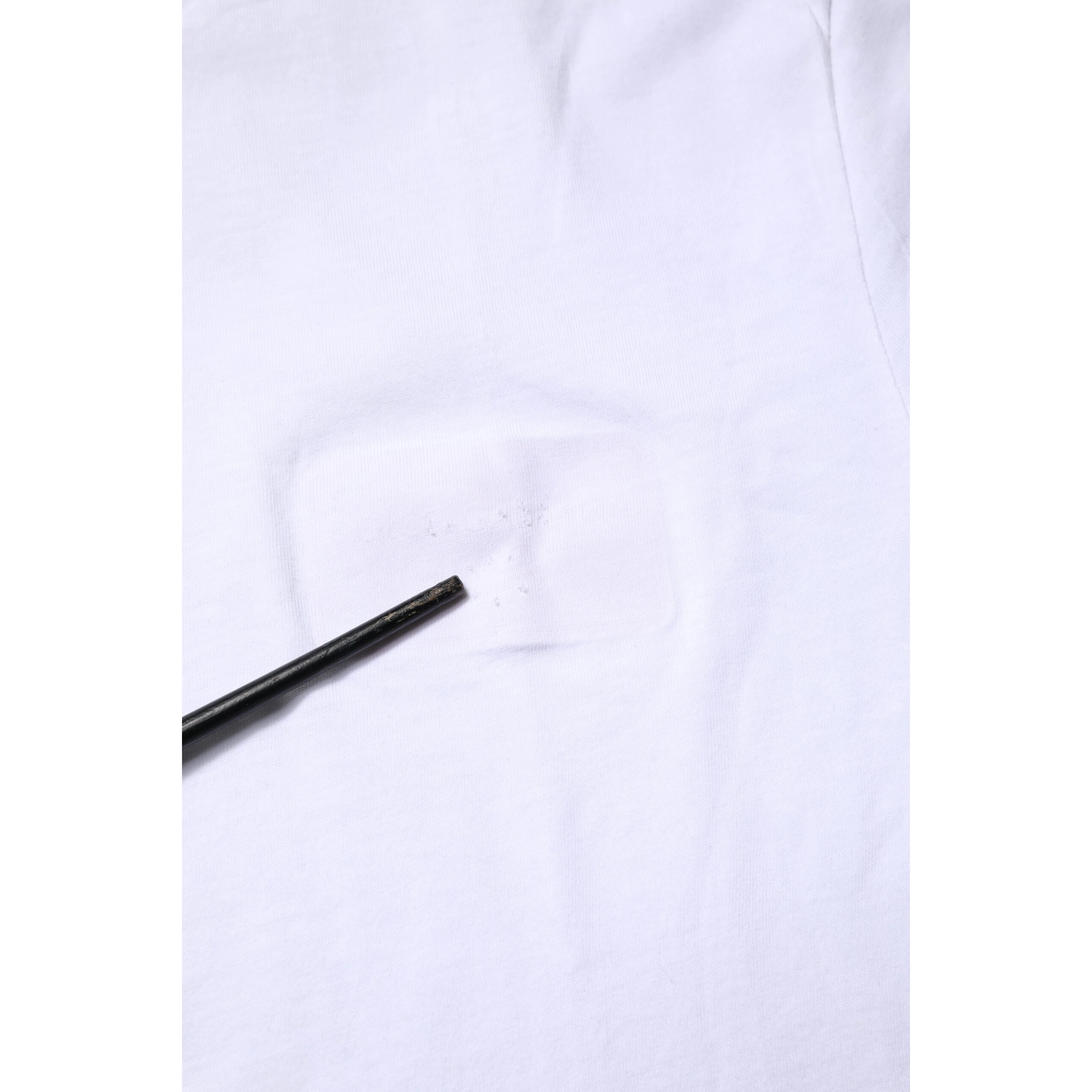 White Cotton Crew Neck Short Sleeves T-shirt