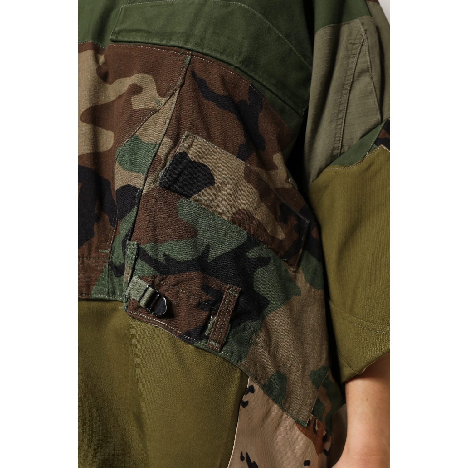 Multicolor Camouflage Oversized Top T-shirt