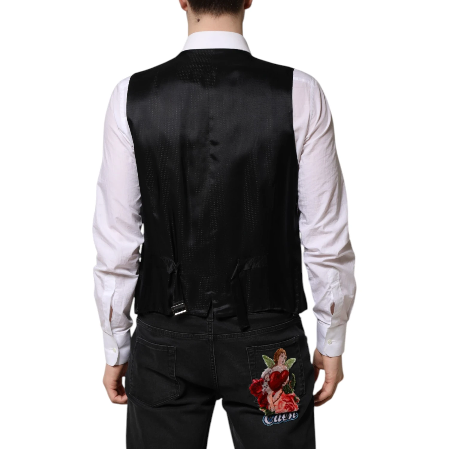 Purple Sequined Dress Formal Waistcoat Vest