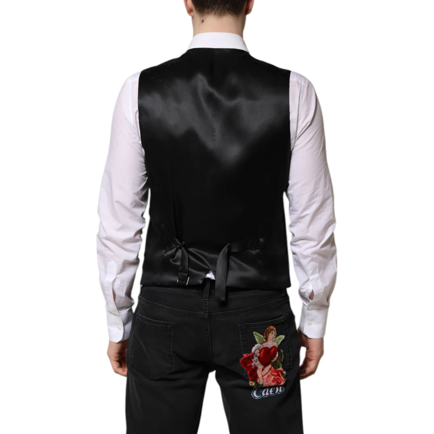 Green Wool Dress Formal Men Waistcoat Vest
