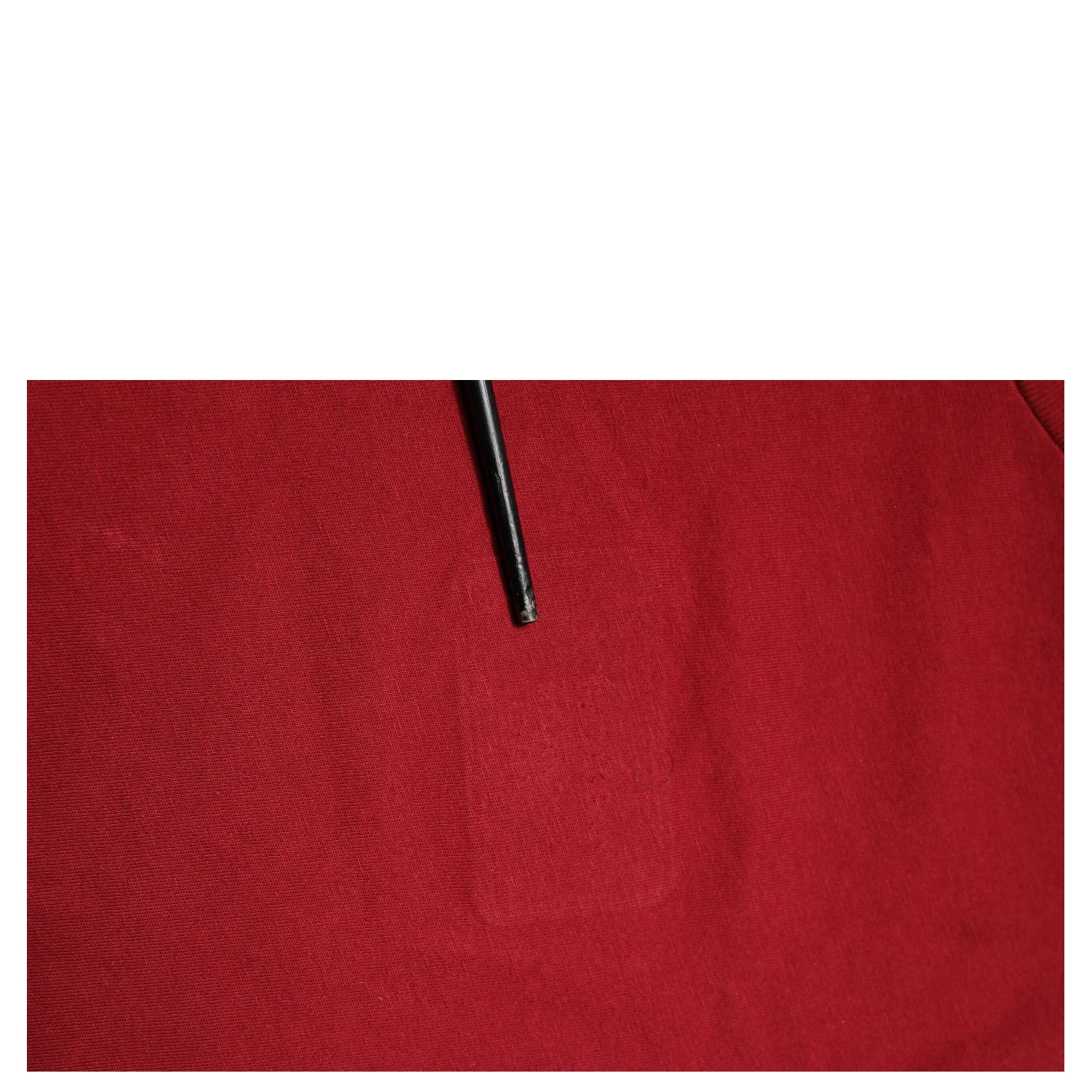 Red Cotton Short Sleeves Crew Neck T-shirt