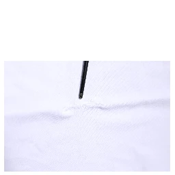 White Cotton Logo Patch Crew Neck T-shirt