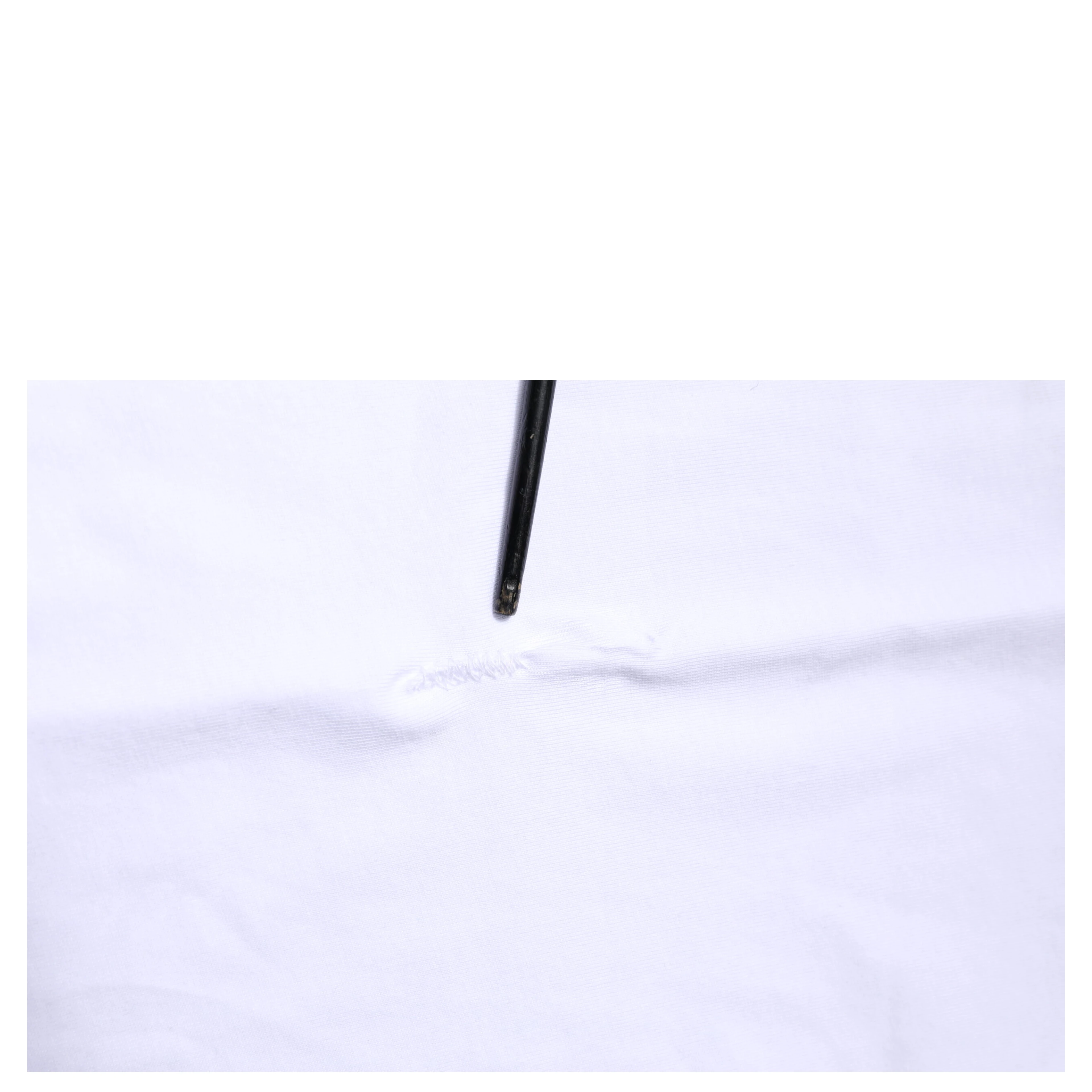 White Cotton Logo Patch Crew Neck T-shirt