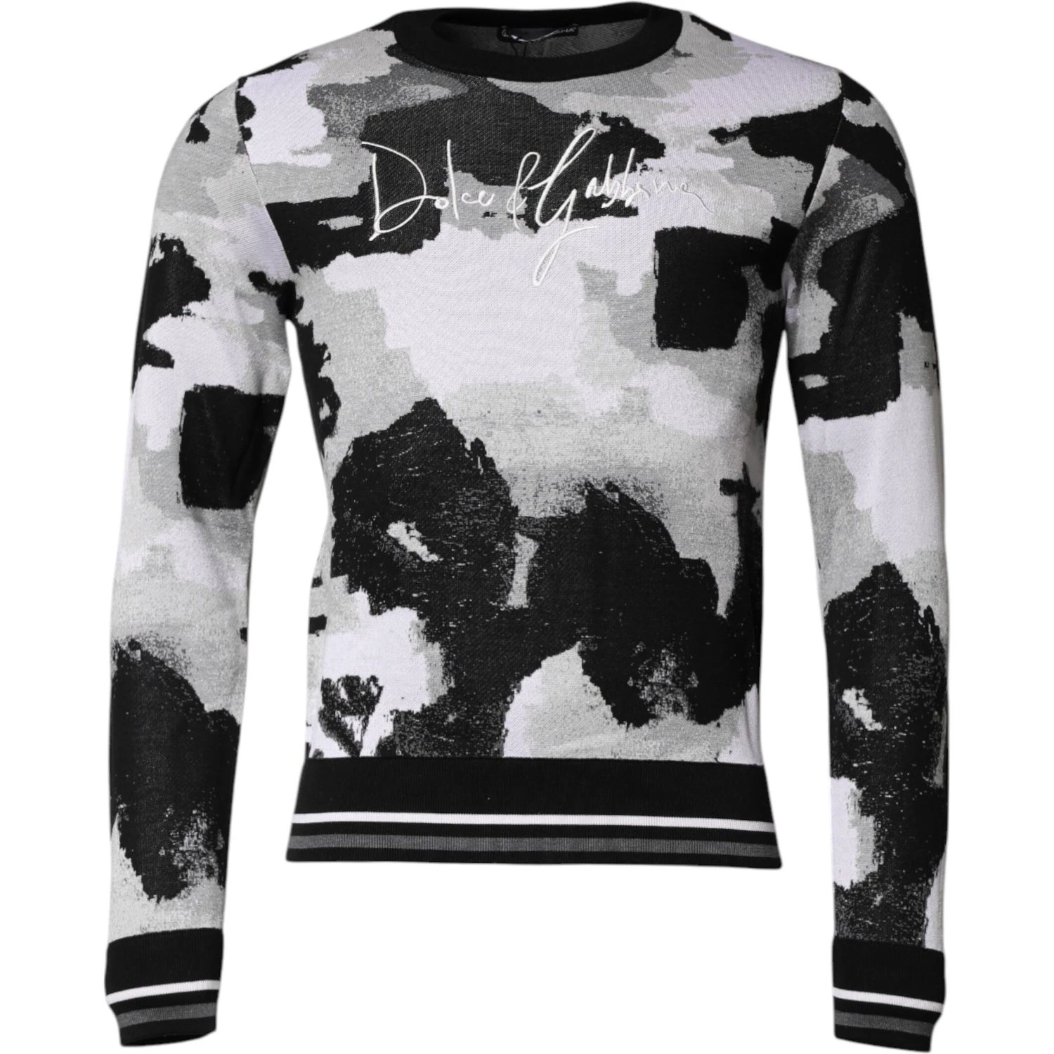 Multicolor Logo Crew Neck Pullover Sweater