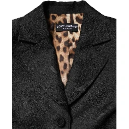 Black Single Breasted Trench Coat Jacket