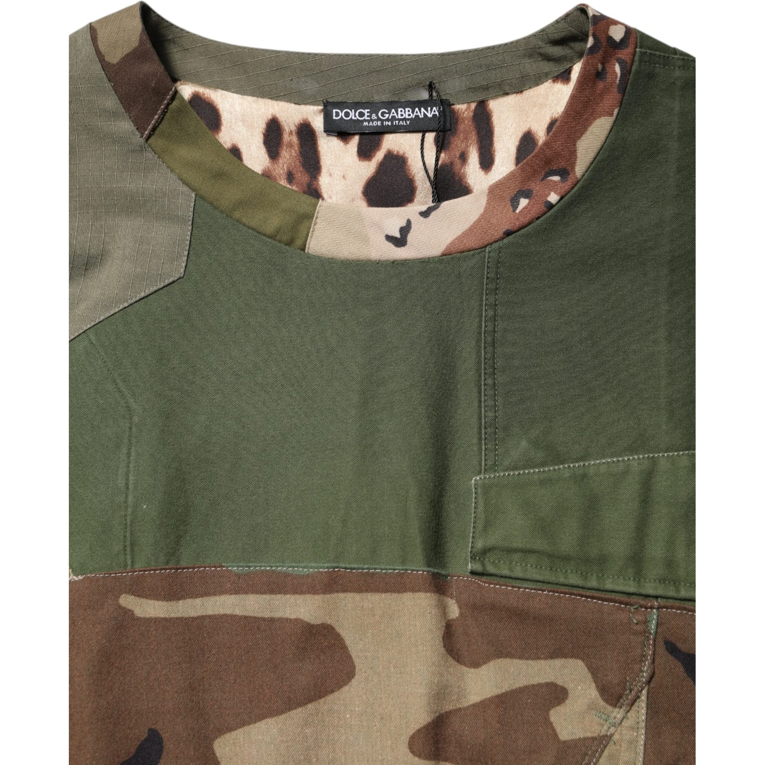 Multicolor Camouflage Oversized Top T-shirt