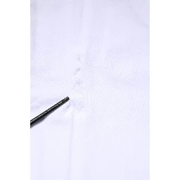 White Cotton Logo Patch Crew Neck T-shirt