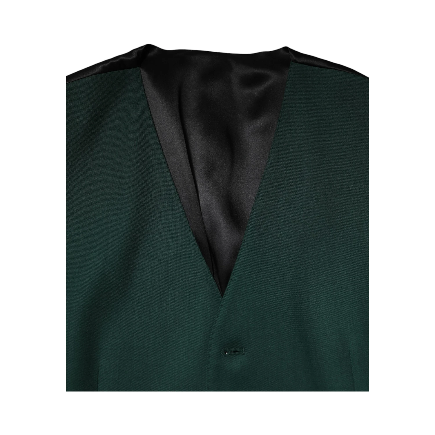 Green Wool Dress Formal Men Waistcoat Vest