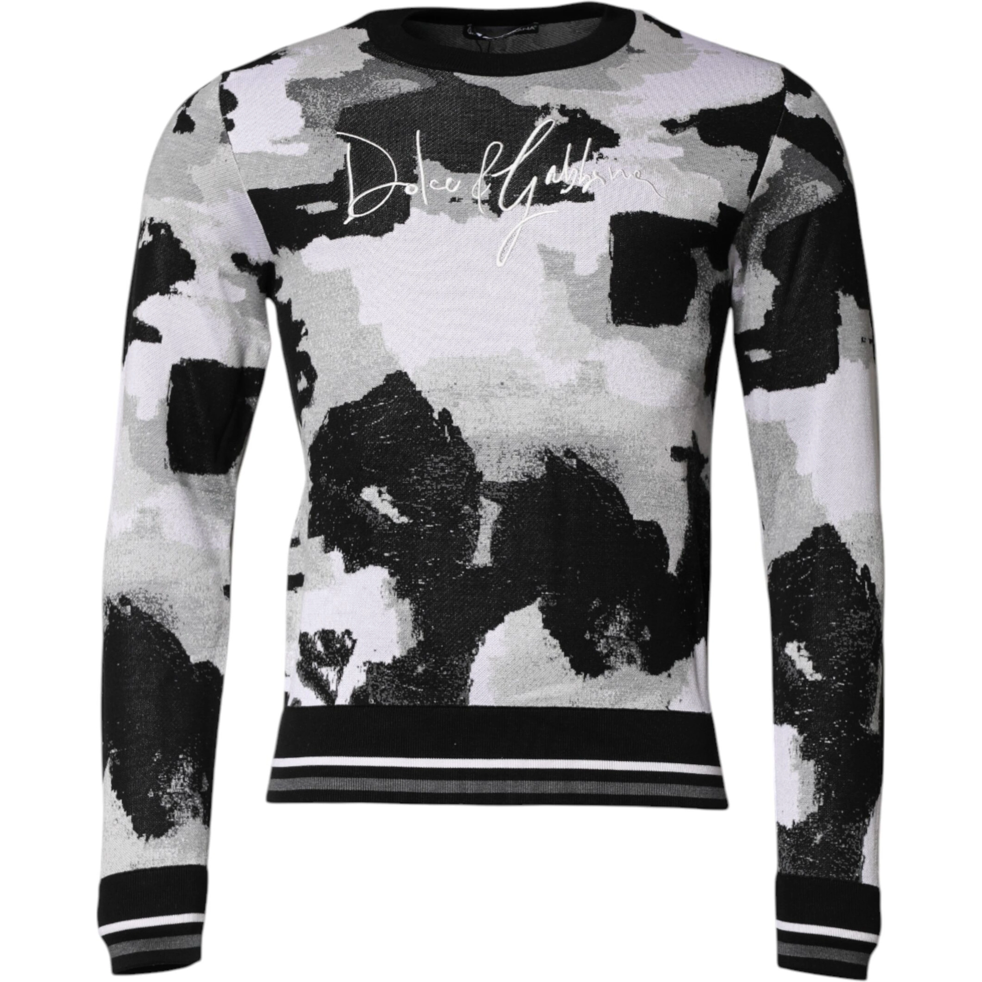 Multicolor Logo Crew Neck Pullover Sweater