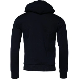 Black Crown Cotton Hooded Sweatshirt Sweater