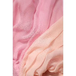 Pink Plunging V-neck Long Sleeves Blouse Top