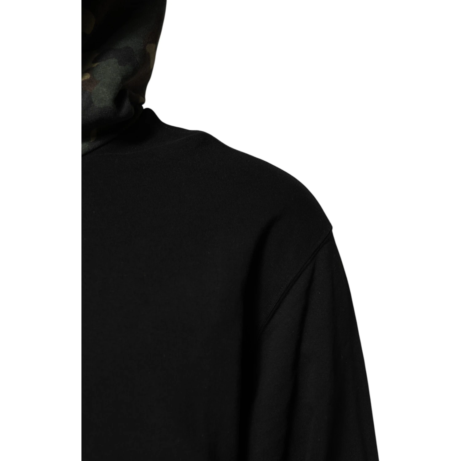 Black Camouflage Hooded Sweatshirt Sweater