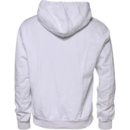 White Embossed Logo Hooded Sweatshirt Sweater