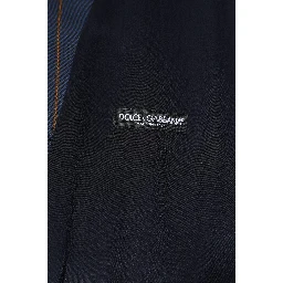 Blue Stripes Wool Formal Men Waistcoat Vest