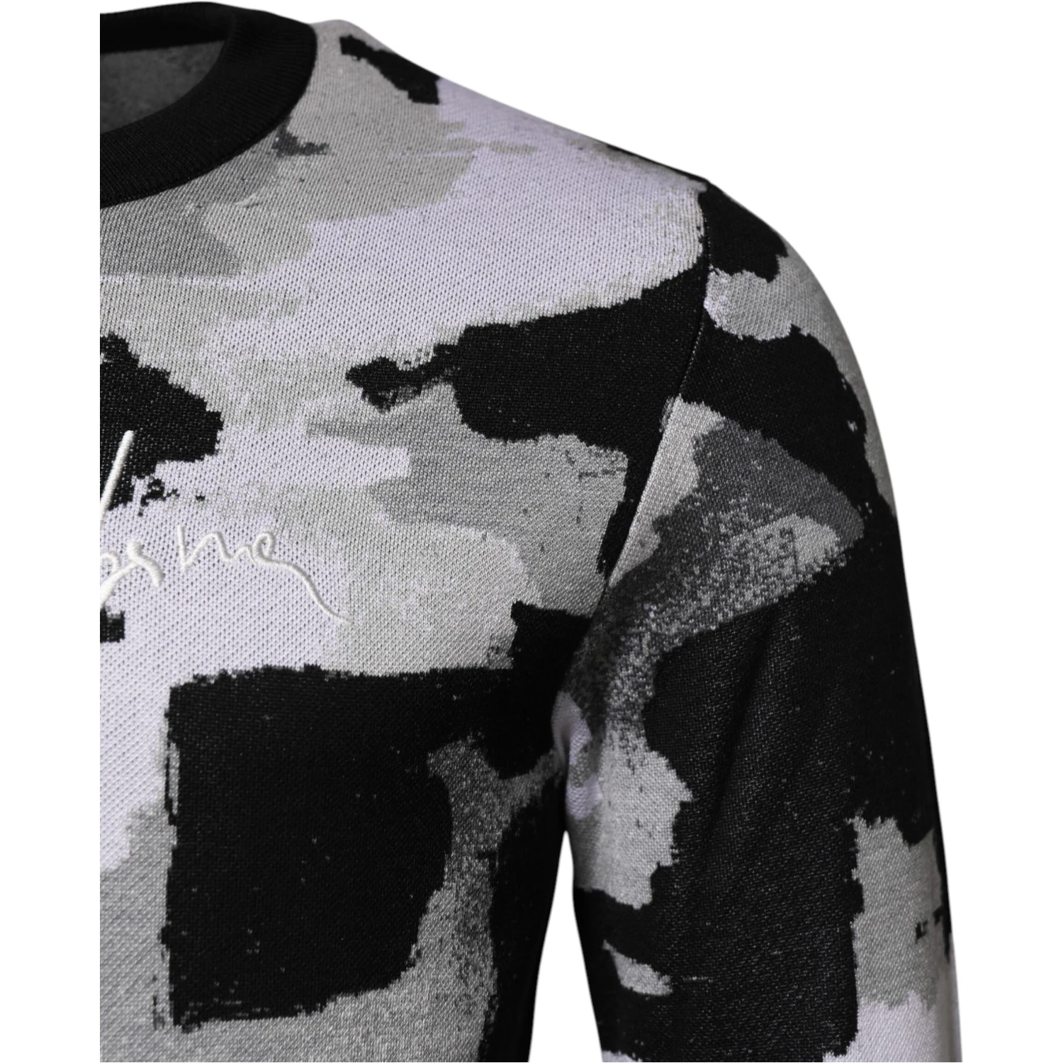 Multicolor Logo Crew Neck Pullover Sweater