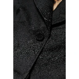 Black Single Breasted Trench Coat Jacket