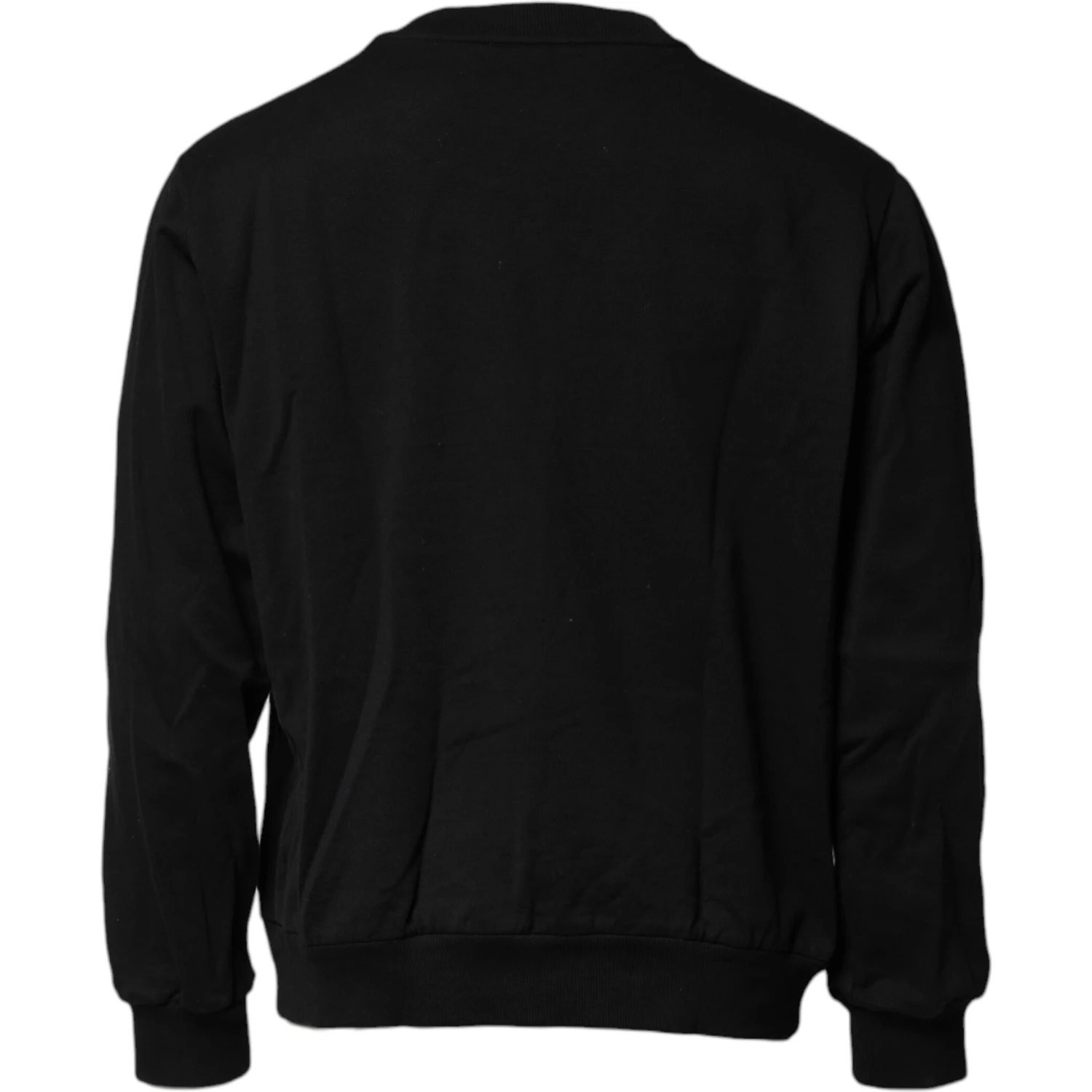 Black Logo Embroidery Sweatshirt Sweater
