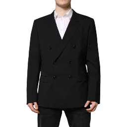 Black MARTINI Double Breasted Suit Jacket