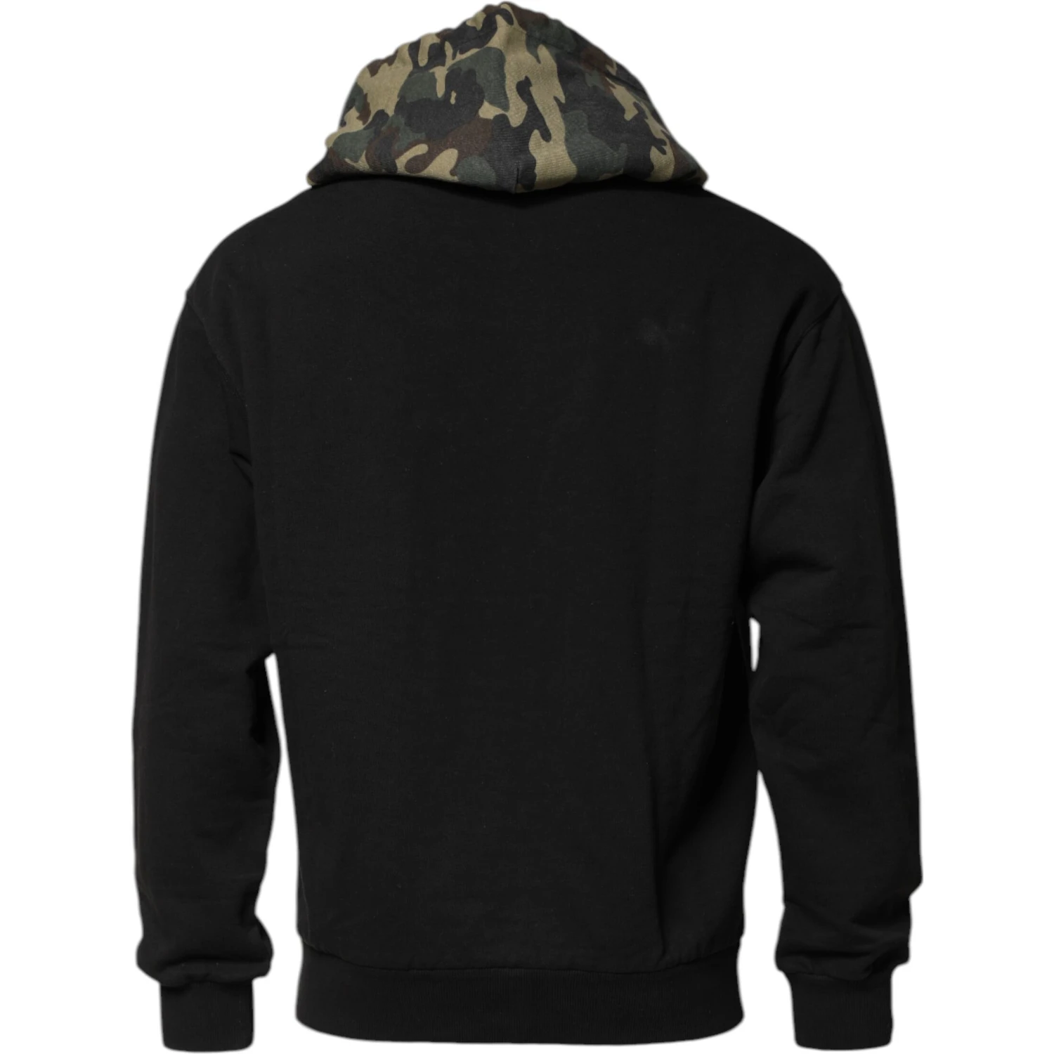 Black Camouflage Hooded Sweatshirt Sweater