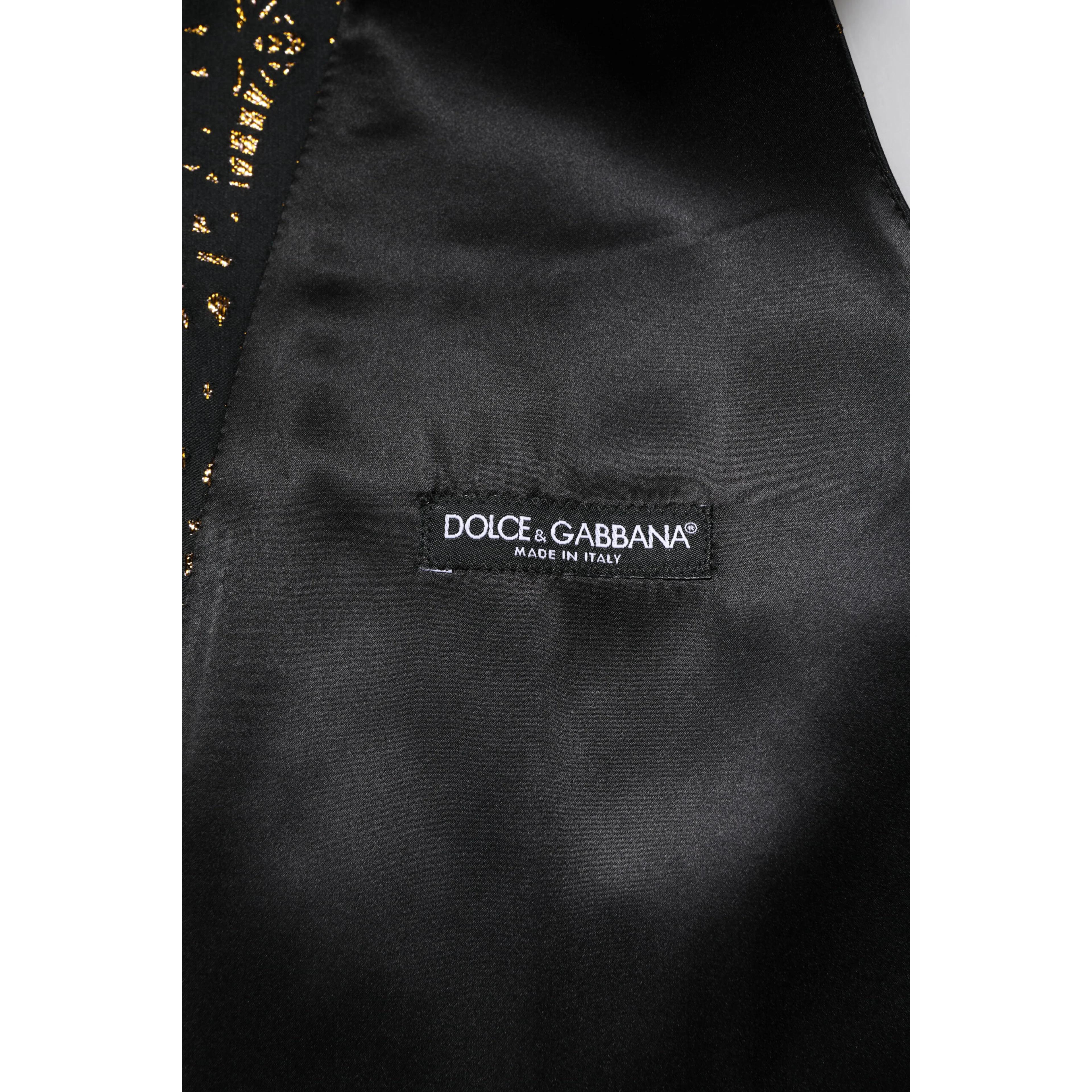 Black Lurex Dress Formal Men Waistcoat Vest